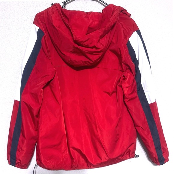Tommy Hilfiger‎ Women Red White Blue Colorblock Hooded Windbreaker Jacket S - Picture 9 of 9